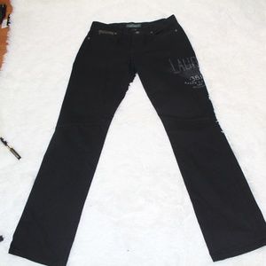 lauren jeans LRL black big  logo size 2